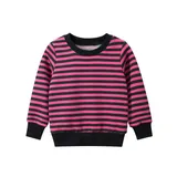Cotton O Neck Striped Hoodies for Kids