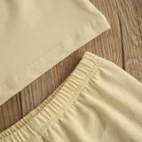 Children's One-Shoulder Outfit Vest+Shorts