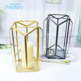 glass candle holders lanterns and candle jars candlestick holder lamps home decor gold candle holder