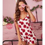 KISS ME ANGEL superior quality spring and summer pajamas women's short style home dress set party pictures