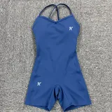 Women's Workout Bodysuit And Shorts Sets
