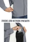Men's Softshell Zip Jackets Hiking Athletic