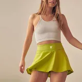Absorbent Fitness Women's Ruffle Skirt Set