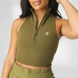 Sporty Women's Tank Tops With Zippers