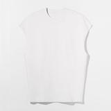 OEM custom print cotton men oversized high quality sleeveless t shirt