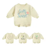 Organic cotton autumn baby rompers