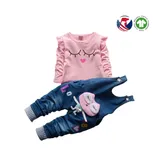 Fashionable kids' clothing sets with prints
