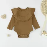 Baby Romper with Ruffle Design
