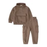 Warm baby sets with zipper outfits