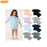 Cotton kids summer cycling outfit sets
