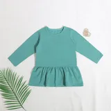 Winter A-Line Girl Dress with Long Sleeves