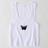Butterfly Printed Crop Top