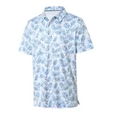 Printed Men's Athletic Polo Shirts Dry