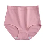 Cotton Spandex Panties Embroidered High Waist