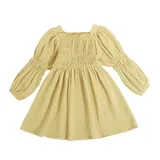 Cotton Muslin Midi Baby Girl Dresses