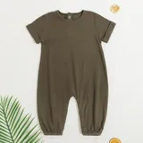 Organic baby jumpsuit in various colors