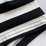 Breathable striped tee for women