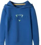 Kids' plain hoodies with pullover design