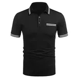 Striped Polo Shirt with Pocket