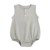 Customizable Embroidered Infant Jumpsuit in Solid Colors
