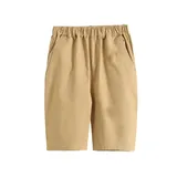 Children's twill shorts in neutral colors