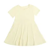 Short Sleeve Children Skirt Bamboo Dress