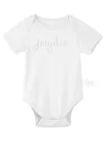 Customizable newborn jumpsuit with embroidery