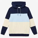 OEM Custom pullover patchwork multi color block hoodie for men