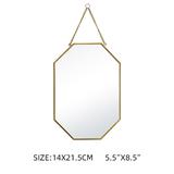 Home decoration hanging mirror simple and cheap small wall mirror with chain wall hanging mirror