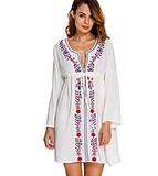 Rayon Embroidered Beach Coverup