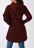 Women Pullover Tops Solid Long Sleeve Pocket Drawstring Faith Women Plus Size Hoodies Sweatshirts