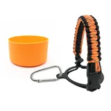  Wide Mouth Bottle Paracord Holder For Camping & Hiking  Silicone Sleeve Water Bottle Handle