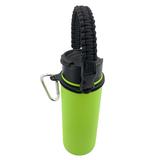 Stainless Steel Wide Mouth Water Bottle Paracord Handle Shoulder Strap  For Bottle Camping Hiking Accessories