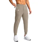 Men's Khaki Track Joggers Pants