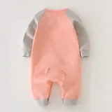 Combed cotton romper for babies