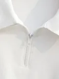 Crop Polo Shirt in Cotton for Women