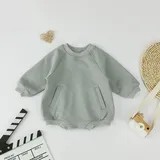 Infant Cotton Romper with Buttons