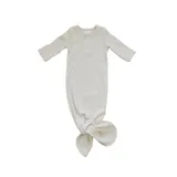 Customizable organic infant gown set with hat