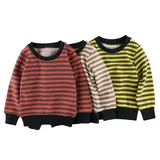 Cotton O Neck Striped Hoodies for Kids