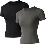 Polyester Spandex Sports Running Women T-shirts