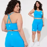 Plus-Size Active Training Sets With Bra & Shorts