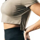 OEM wholesales Hot Sale Quick Drying High Elasticity nylon/spandex Seamless Women Yoga Long Sleeve Crop Top women t  shirt