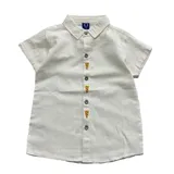 Summer Children's Cotton Casual Short Sleeve Shirt