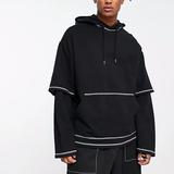 Custom cotton/polyester high quality hoodie plain heavyweight hoodie