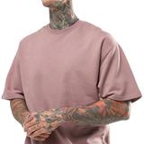 Heavy Weight T-Shirts Oversized Baggy 95 Polyester 5 Spandex Turtle Neck T Shirt
