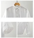Custom men's linen t-shirt in solid colors