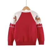 Personalized cotton jacquard kids Christmas sweaters