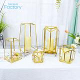 glass candle holders lanterns and candle jars candlestick holder lamps home decor gold candle holder
