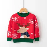 Elk Christmas Sweater for Kids