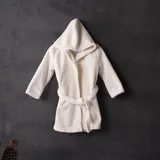 Parent-Child Long Flannel Coral Bathrobe Clothing